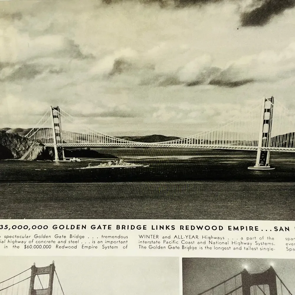 1939 SAN FRANCISCO TOURIST SIGHTSEEING MAP PAMPHLET WORLD’S FAIR GOLDEN GATE A1